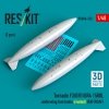 RESKIT RSU48-0552 Tornado F3/GR1/GR4 1500L underwing fuel tanks (riveted) (RAF/RSAF) (2 pcs) (3D Printed) (1/48)